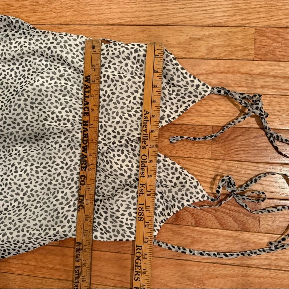 Abercrombie & Fitch Black and White Patterned Maxi Dress